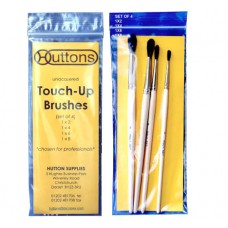 Huttons Unlacquered Touch Up Brushes Large (x4)