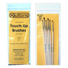 Huttons Unlacquered Touch Up Brushes Small (x6)